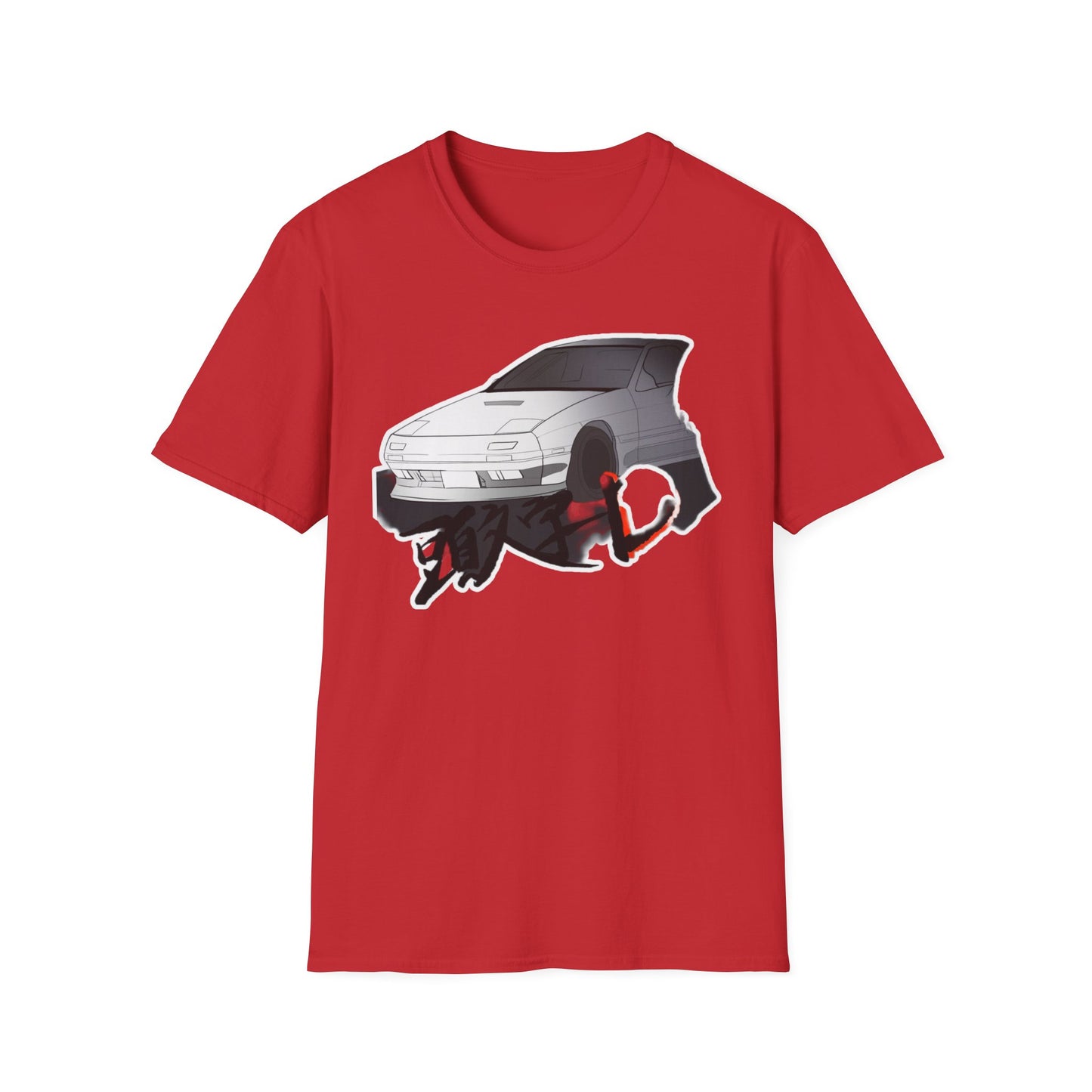 Cool Car Graphic initial D Unisex Tee, Softstyle T-Shirt for Auto Enthusiasts, Perfect Gift for Birthdays and Car Shows, Casual Everyday Wear