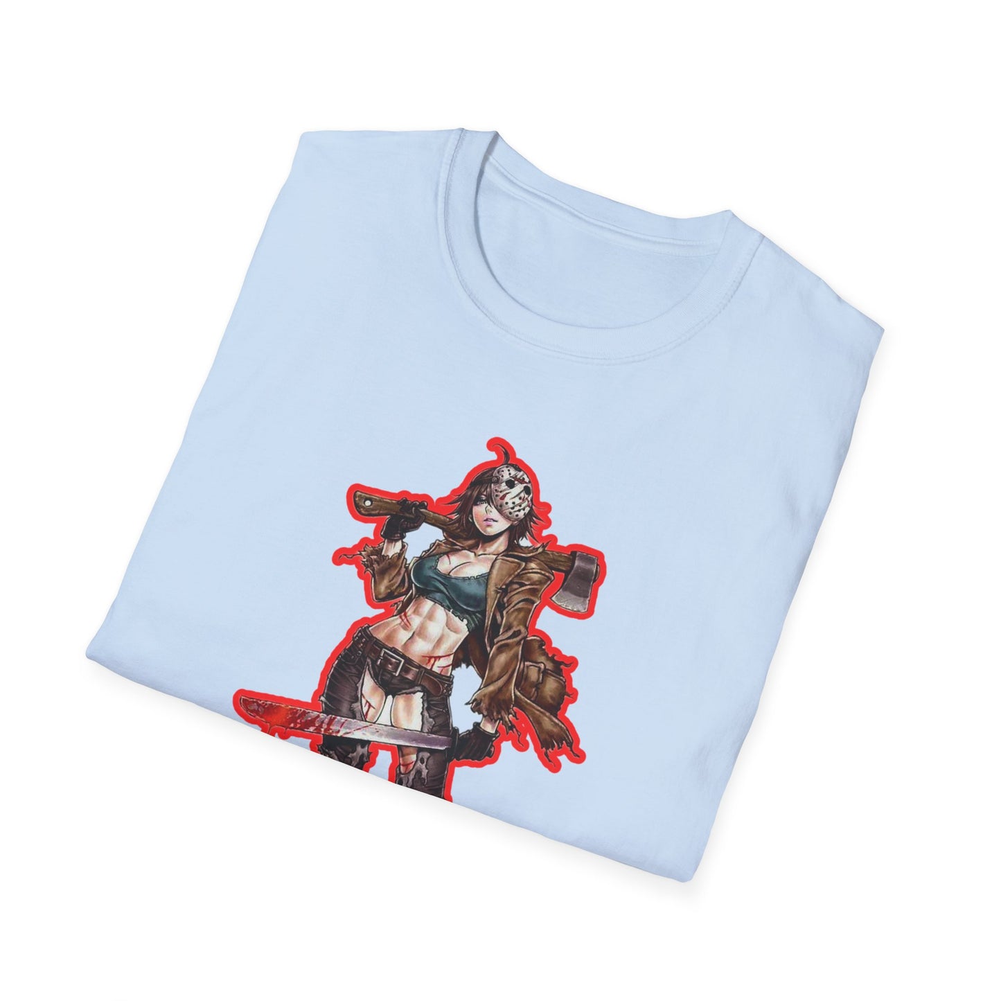 Anime-Inspired spooky season masters of horror 2Unisex Softstyle T-Shirt, Casual Top for Anime Lovers, Perfect Gift for Birthdays, Conventions, Cosplay, Fashion Statement