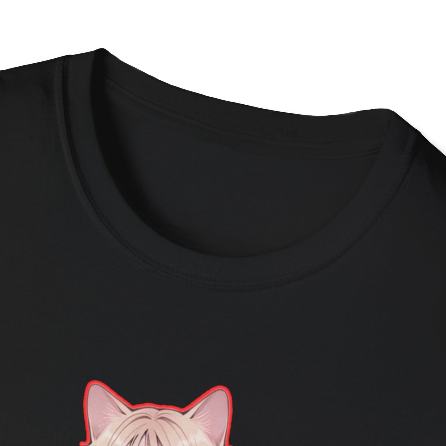 Anime Cat Girl Unisex T-Shirt, Cute Graphic Tee, Casual Wear, Gift for Cat Lovers, Kawaii Fashion, Summer Style
