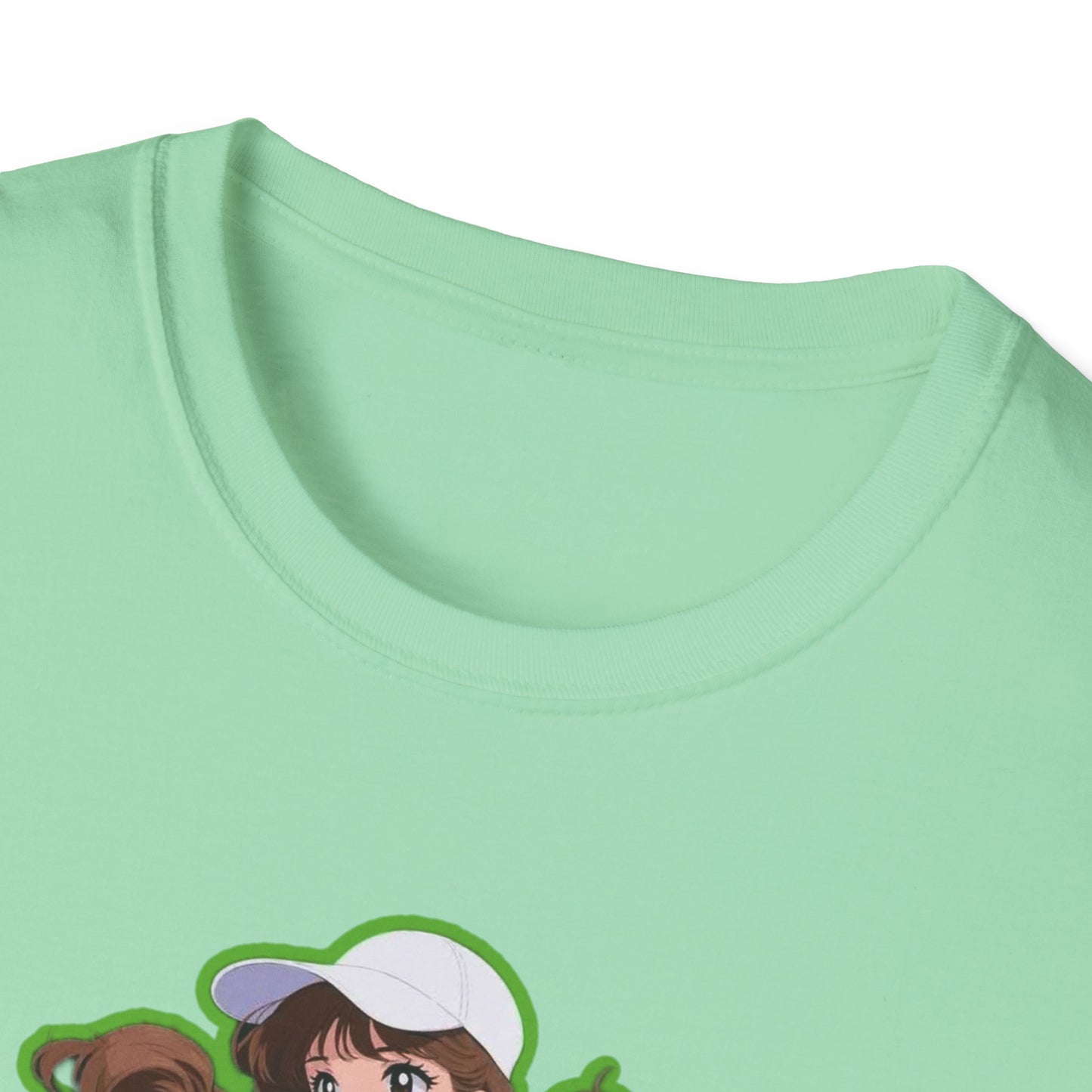 Playful Anime sailor moon 4 Character T-Shirt, Unisex Softstyle Tee, Casual Graphic Shirt, Gift for Anime Lovers, Fun Everyday Wear, Otaku Merchandise