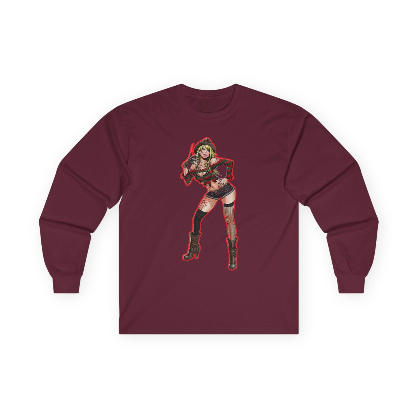 Trendy spooky season masters of horror 2Graphic Tee, Stylish Long Sleeve Shirt, Perfect Gift for Comic Fans, Everyday Casual Wear, Unique Costume Apparel