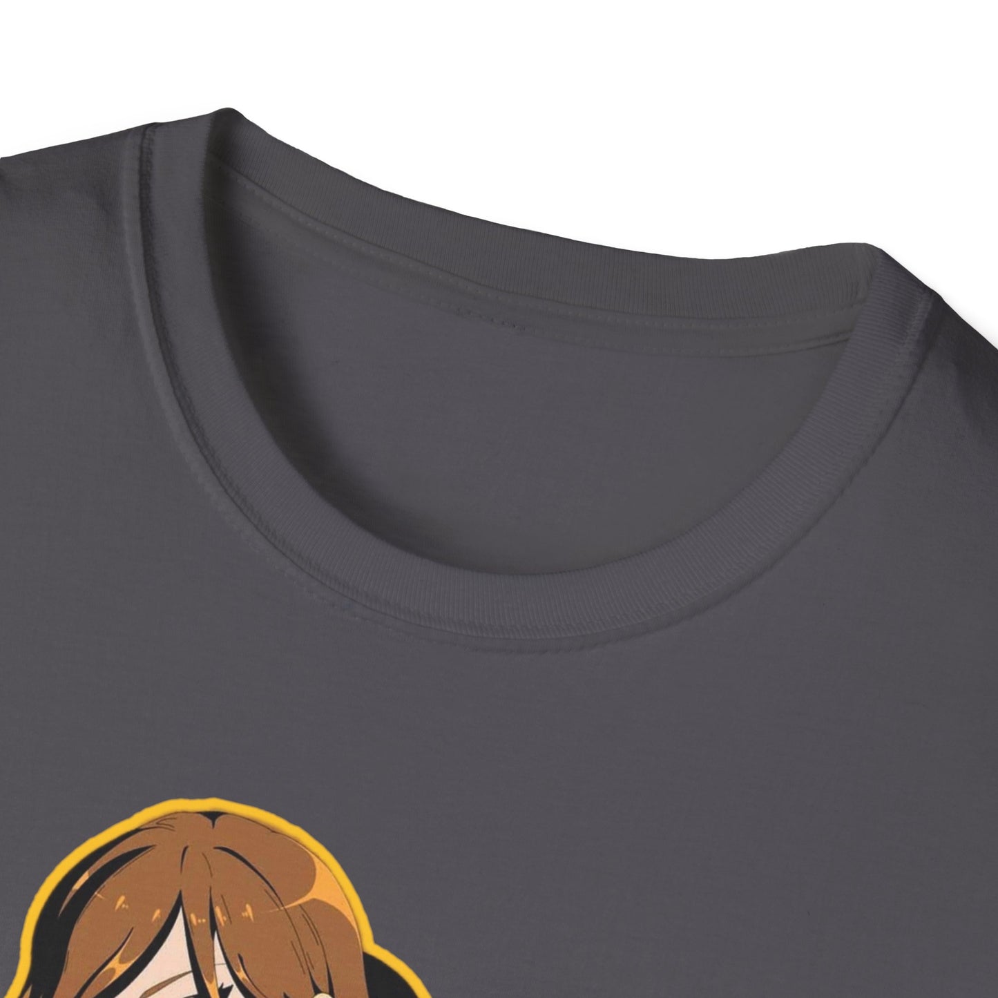 Chic Graphic one piece T-Shirt for Trendy Fashionistas, Unisex Softstyle Tee, Anime Art Apparel, Perfect Gift for Birthdays and Casual Outings