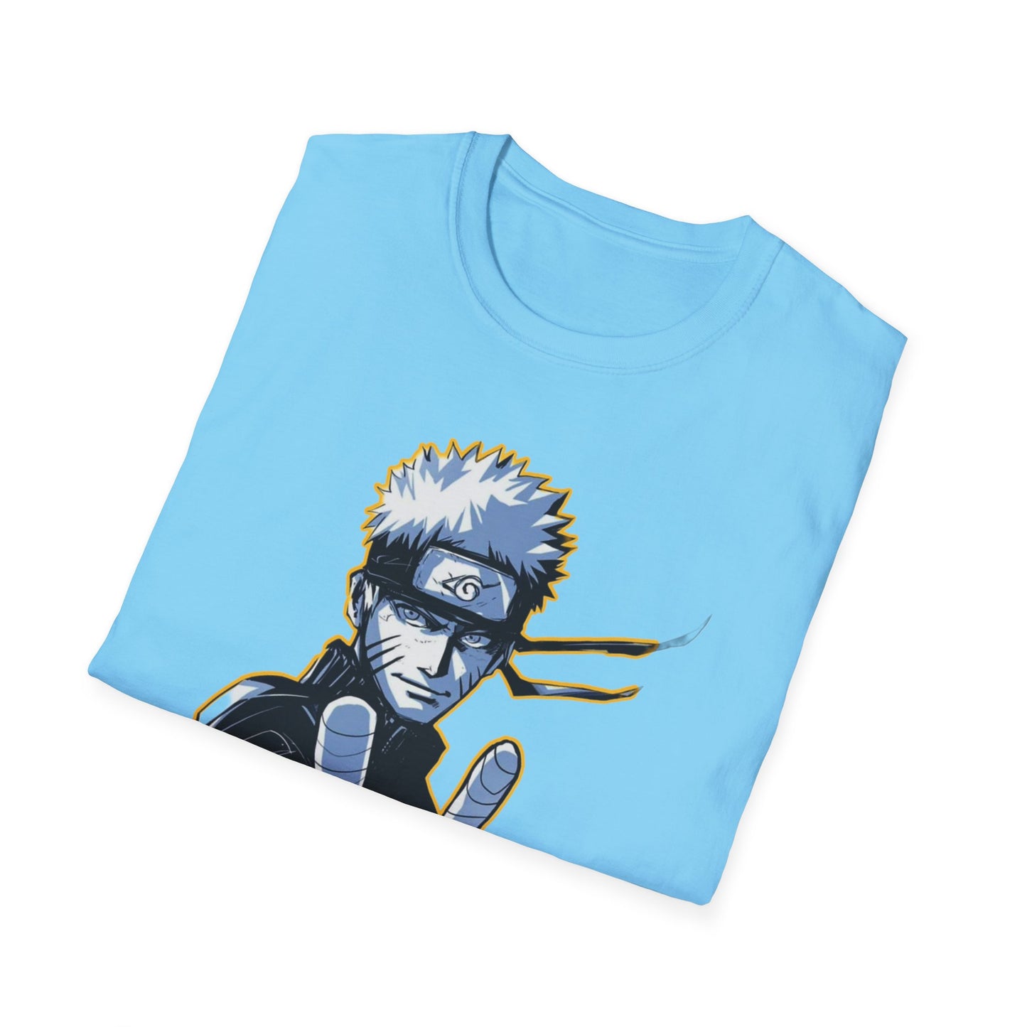 Naruto-Inspired Unisex Softstyle T-Shirt, Anime Fan Tee, Gifts for Cosplay, Comfy Everyday Wear, Perfect for Halloween and Birthdays