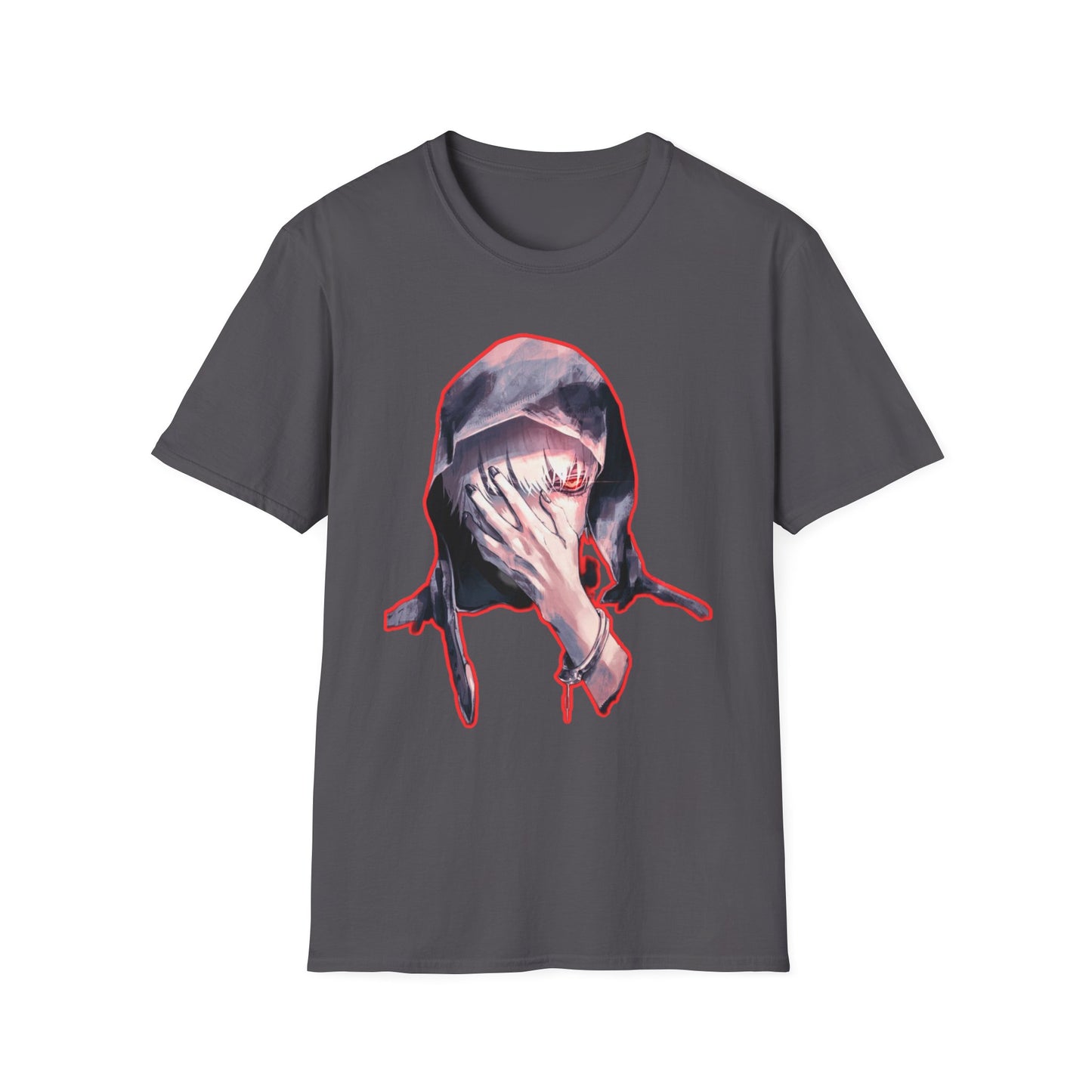 Unisex Graphic Tee tokyo ghoul style 3with Distressed Art, Casual Fashion, Streetwear Style, Gifts for Art Lovers, Everyday Wear, Unique Gift Idea