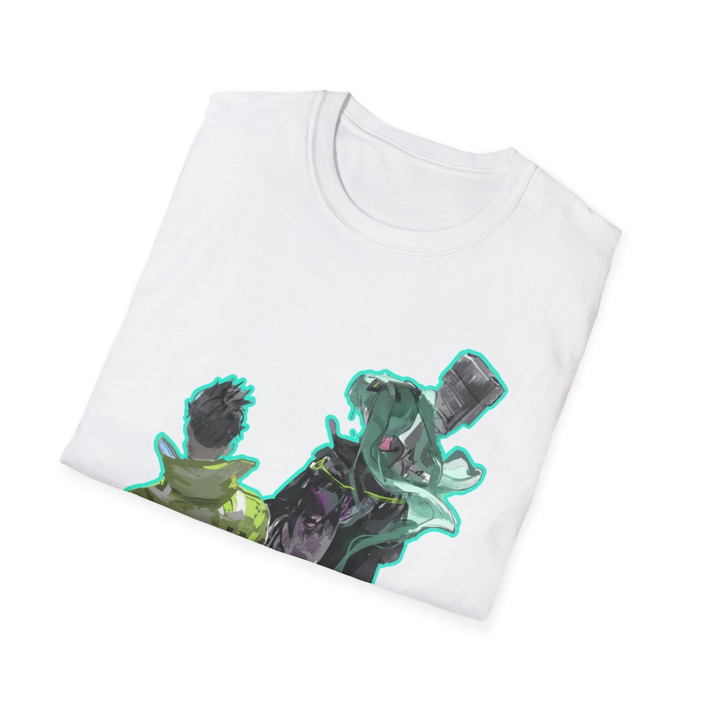 Stylish Unisex  cyber punk style Softstyle T-Shirt with Unique Graphic Design - Perfect for Casual Wear, Gifts, Art Lovers, Birthday, Everyday Style