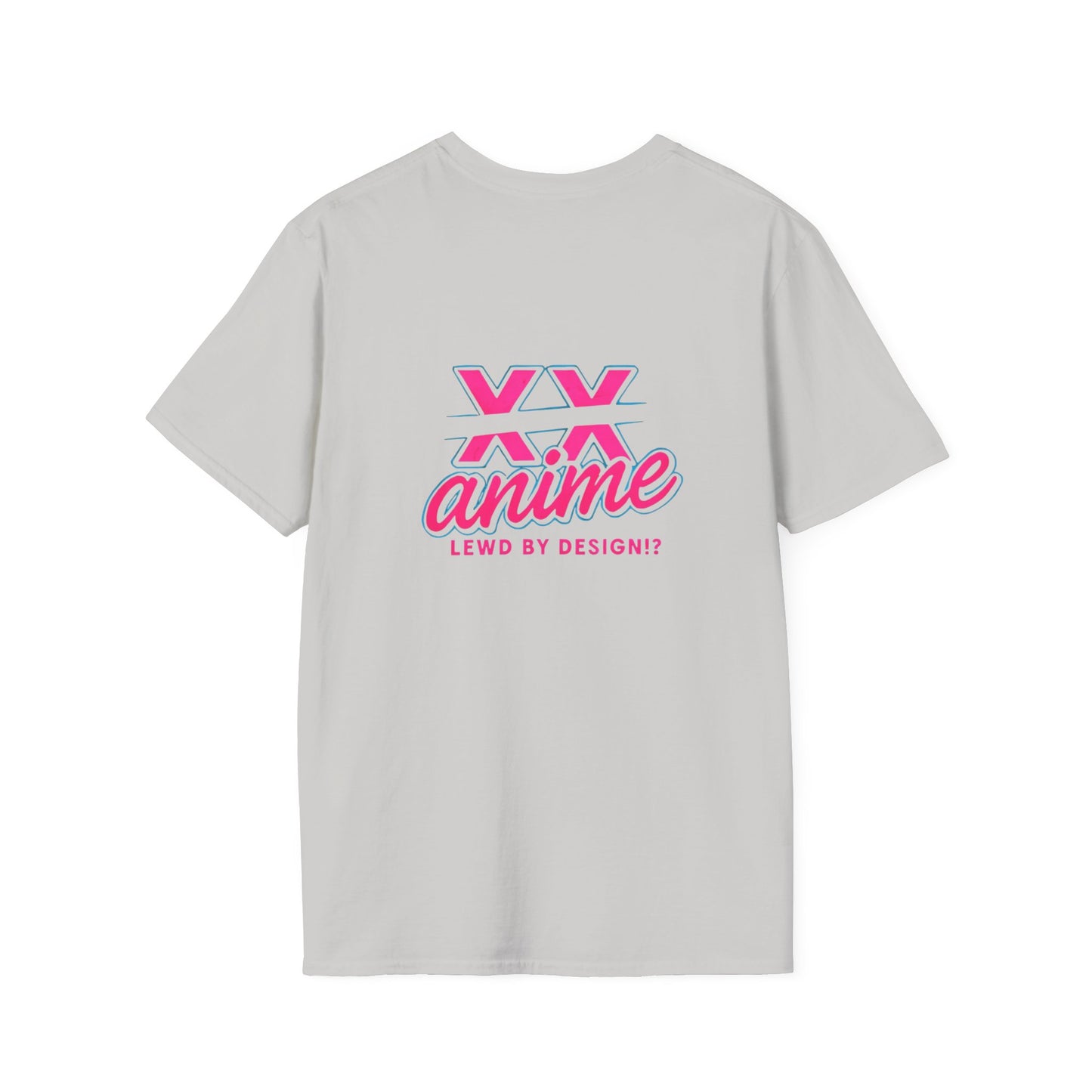 Anime Graphic lewd bunny 4 T-Shirt, Unisex Softstyle Tee for Anime Lovers, Casual Wear, Gift for Fans, Statement Tee, Edgy Style