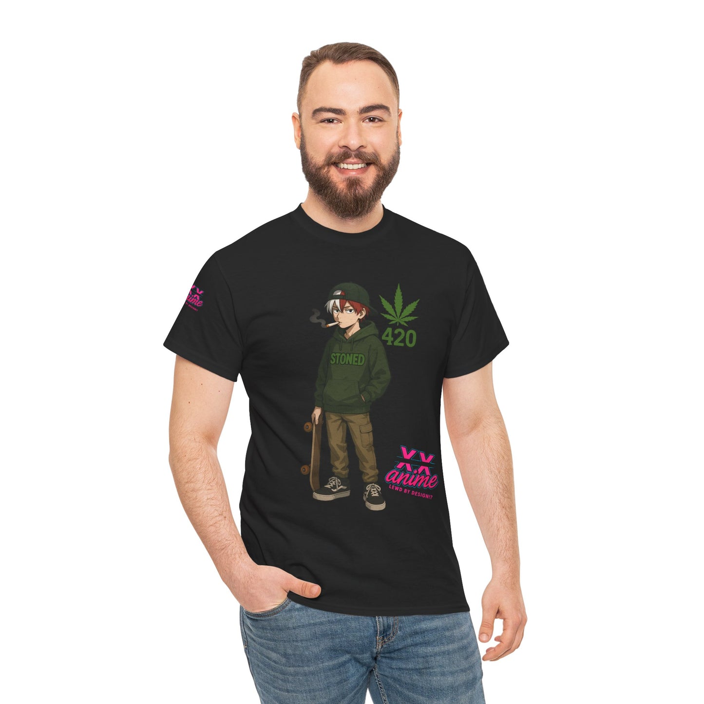 Anime-Inspired Unisex Heavy Cotton Tee, Streetwear, Gamer Style Shirt, Cool Graphic T-Shirt, Casual Anime Fashion, Perfect for 420 [...]