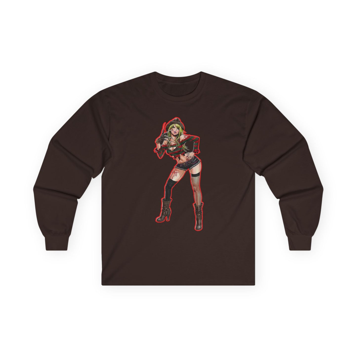 Trendy spooky season masters of horror 2Graphic Tee, Stylish Long Sleeve Shirt, Perfect Gift for Comic Fans, Everyday Casual Wear, Unique Costume Apparel