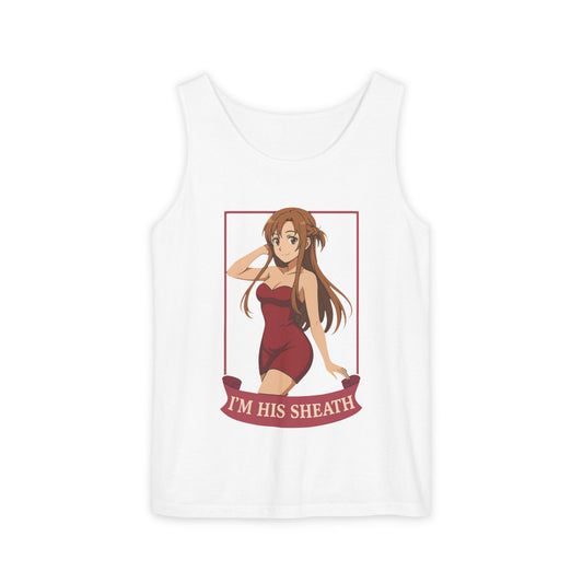 Anime Sheath Graphic Tank Top, Unisex Fashion, Cosplay Apparel, Summer Wear, Gift for Anime Lovers, Trendy Shirt