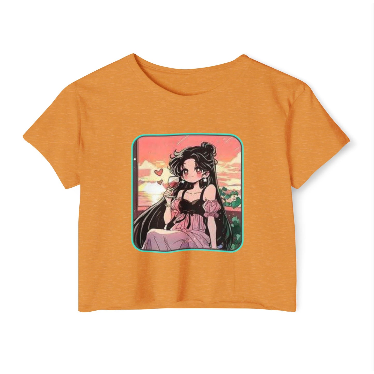 Chic Festival sailor moon 17 Crop Top | Anime Style T-Shirt, Summer Fashion, Music Festival Outfit, Casual Wear, Gift for Her