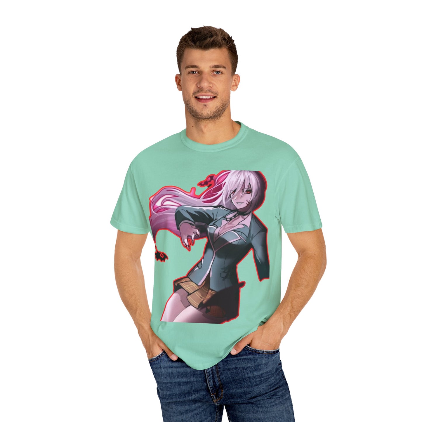 Anime-Themed T-Shirt Featuring Bold Artwork