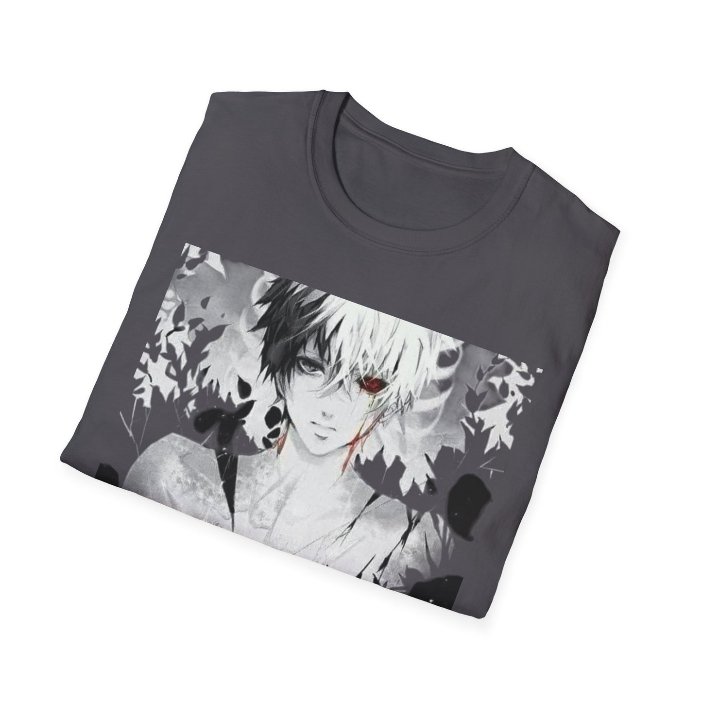 Anime Art Unisex tokyo ghoul style 2Softstyle T-Shirt | Perfect Gift for Fans, Graphic Tee, Casual Wear, Cosplay, Every Day Comfort