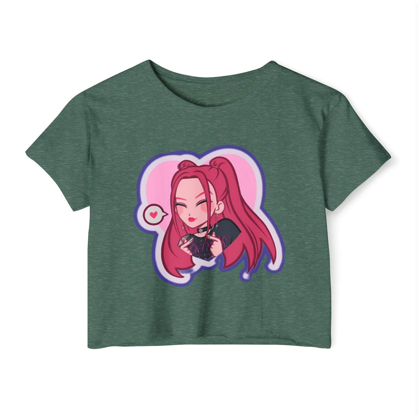 Idol style 3 Women's Festival Crop Top - Trendy, Summer Fashion, Festival Wear, Cute Outfit, Street Style