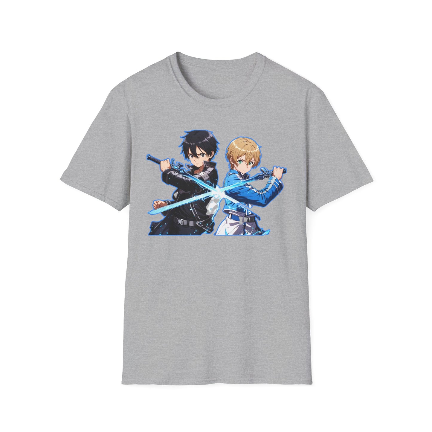 Anime-Inspired sao 10 Unisex Softstyle T-Shirt, Casual Wear, Gift for Otaku, Birthday Present, Soft Graphic Tee