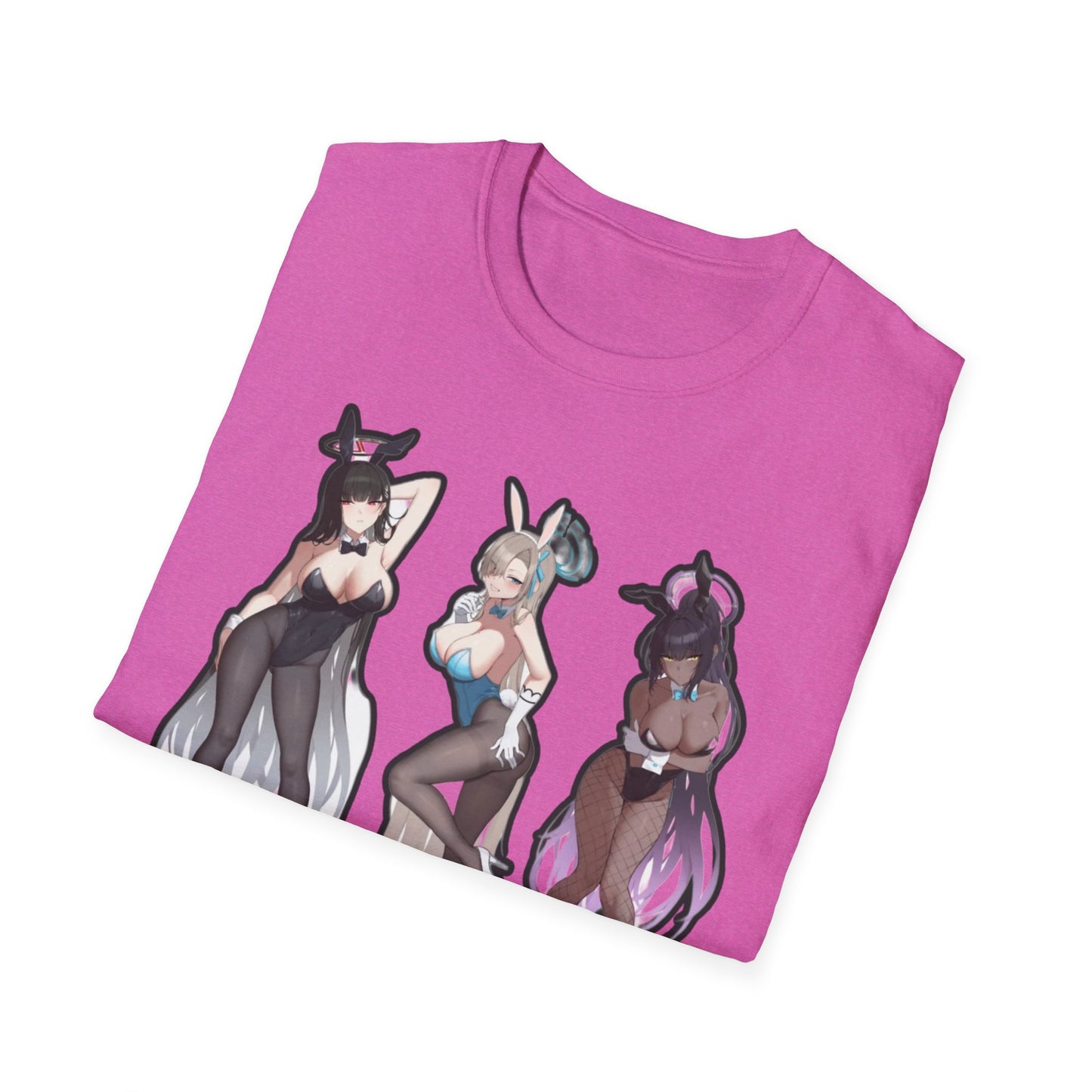 Anime-Inspired lewd bunny Unisex Softstyle T-Shirt, Cute Anime Art Tee, Casual Streetwear, Geeky Gift for Him/Her, Halloween Party Top, Graphic [...]