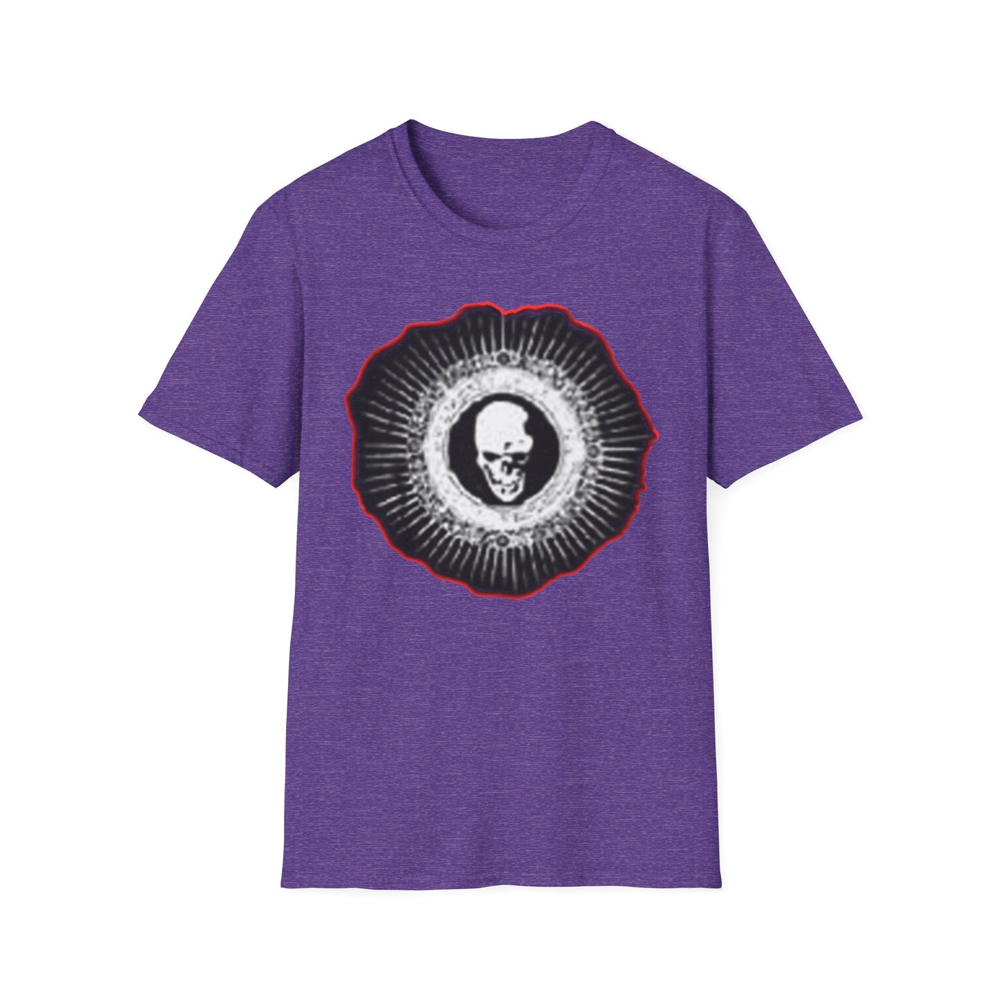 Skull Graphic Tee dn style – Unisex Softstyle T-Shirt for Art Lovers, Halloween, Casual Wear, Gothic Fashion, Unique Gift