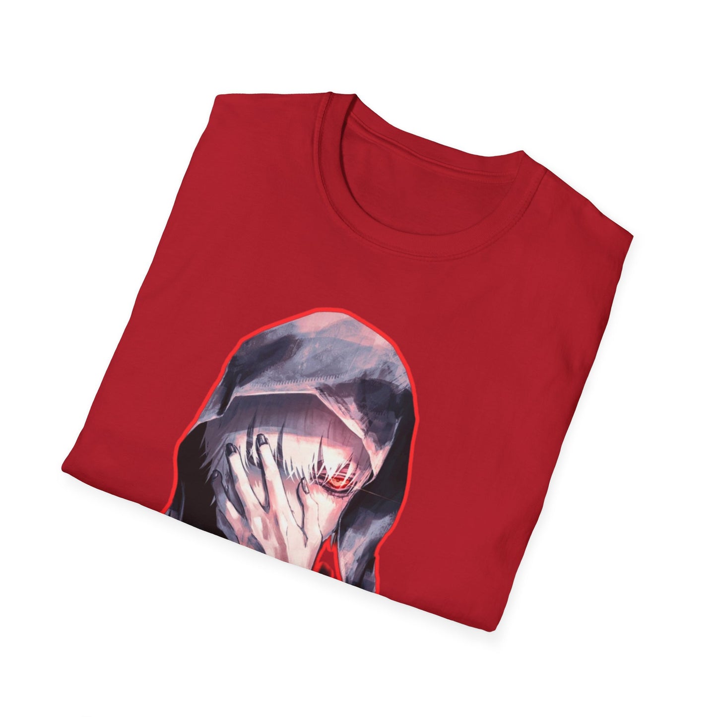Unisex Graphic Tee tokyo ghoul style 3with Distressed Art, Casual Fashion, Streetwear Style, Gifts for Art Lovers, Everyday Wear, Unique Gift Idea