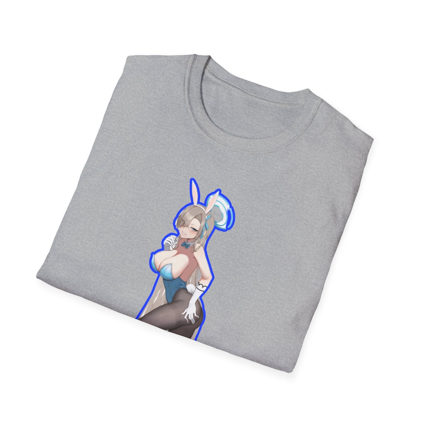 Cute Anime lewd style bunny 3-inspired Unisex T-Shirt with Playful Designs, Perfect for Niche Enthusiasts, Gift for Cosplay Events, Trendy Streetwear