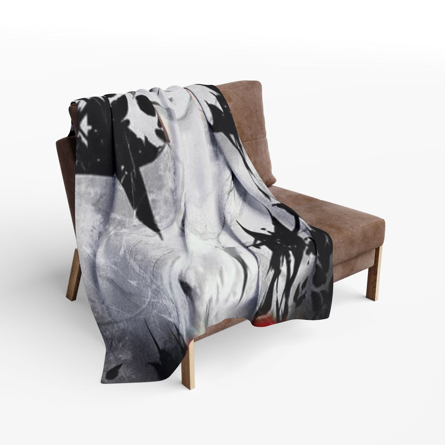 Dark Aesthetic Arctic Tokyo ghoul style Fleece Blanket, Cozy Throw for Cult Movie Fans, Anime Lovers, Home Decor, Unique Gift Idea