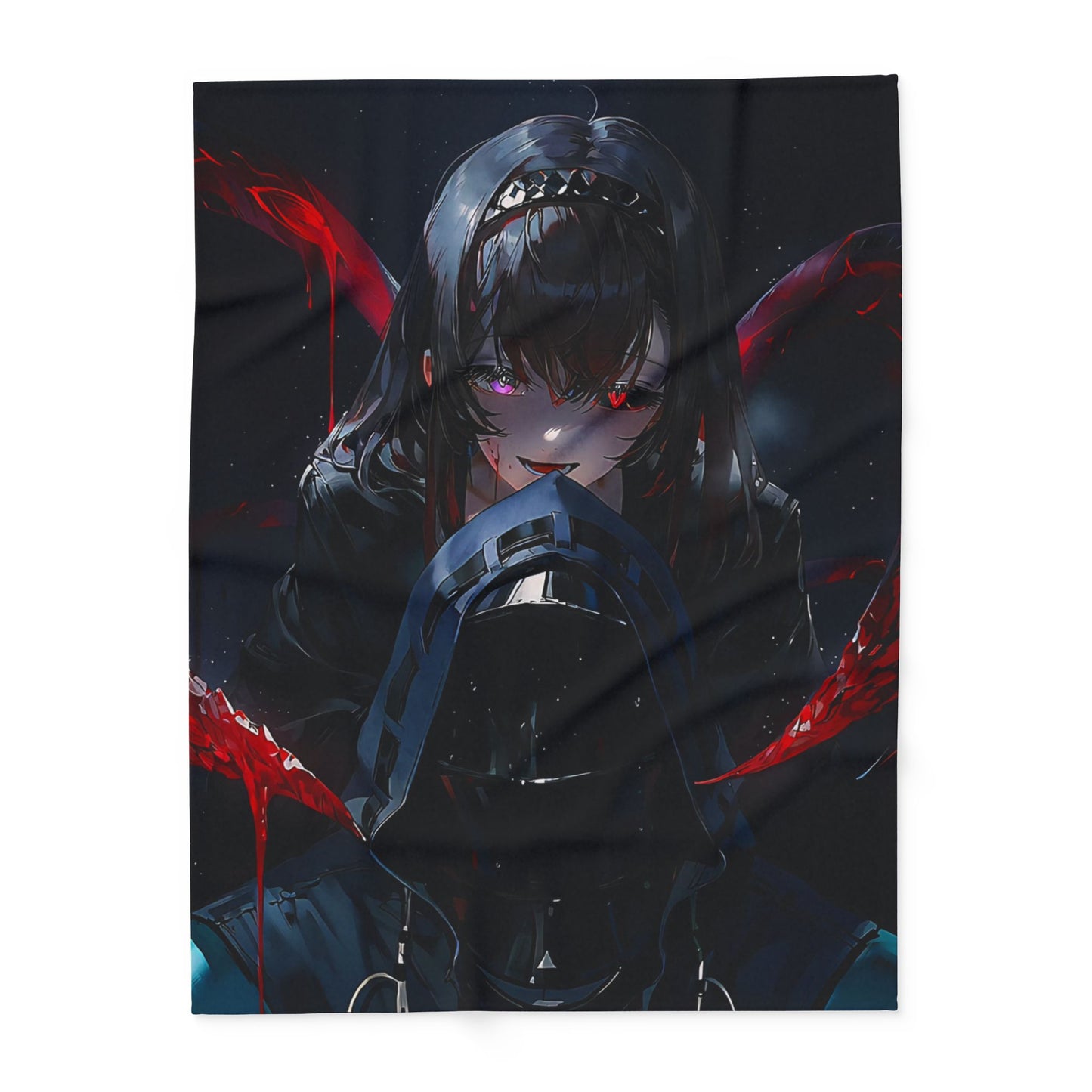 Gothic Anime Arctic Tokyo ghoul style 4Fleece Blanket – Cozy Blankie for Fans, Stylish Home Decor, Unique Gift for Collectors, Cozy Night In