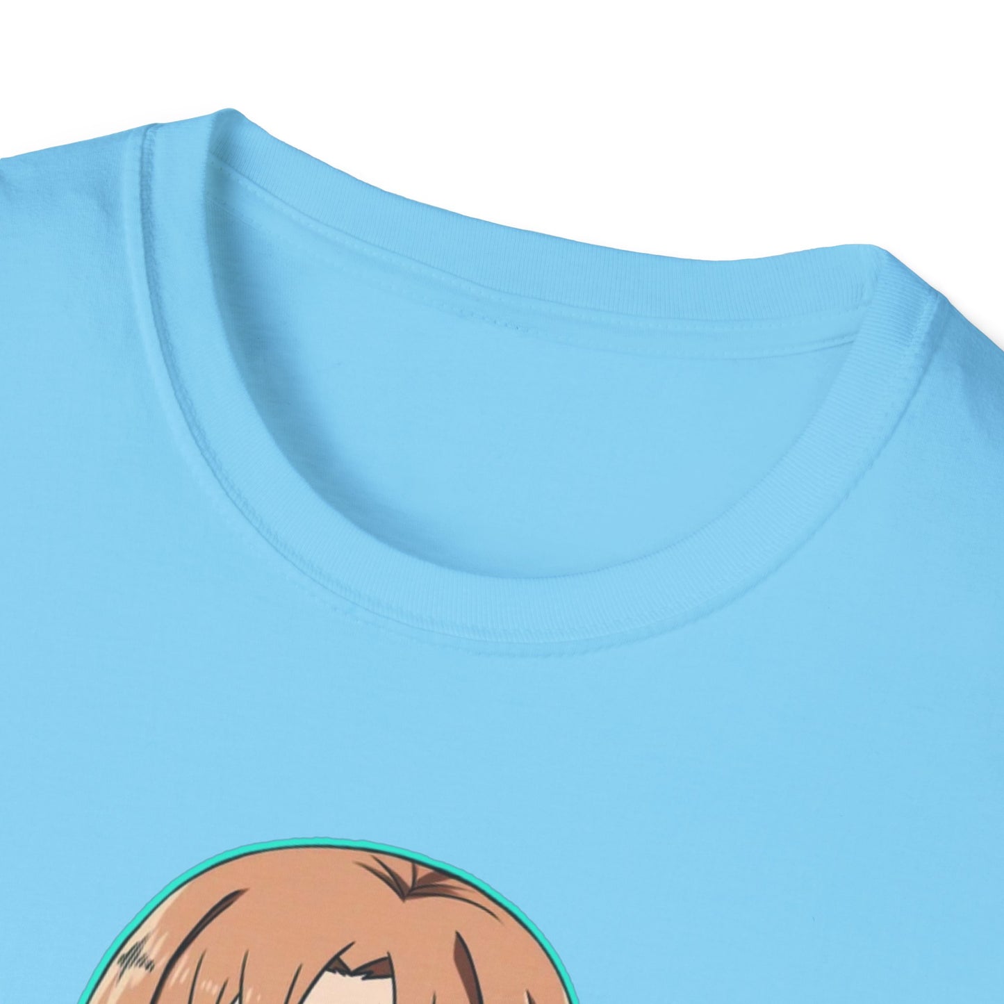 Kawaii Pancake Lover sao T-Shirt, Cute Anime Tee, Foodie Gift, Unisex Softstyle Tee, Perfect for Pancake Day, Birthday, Everyday Wear