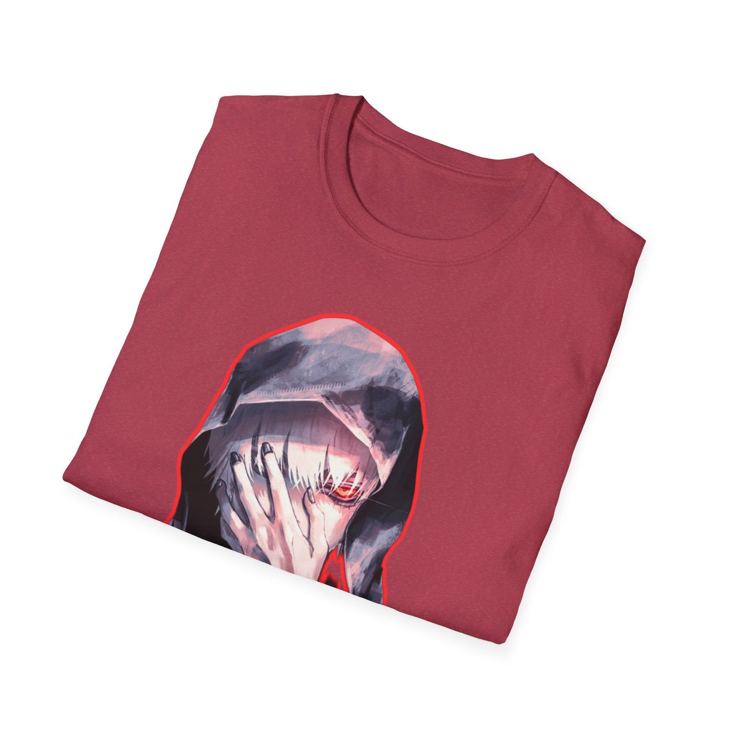 Unisex Graphic Tee tokyo ghoul style 3with Distressed Art, Casual Fashion, Streetwear Style, Gifts for Art Lovers, Everyday Wear, Unique Gift Idea