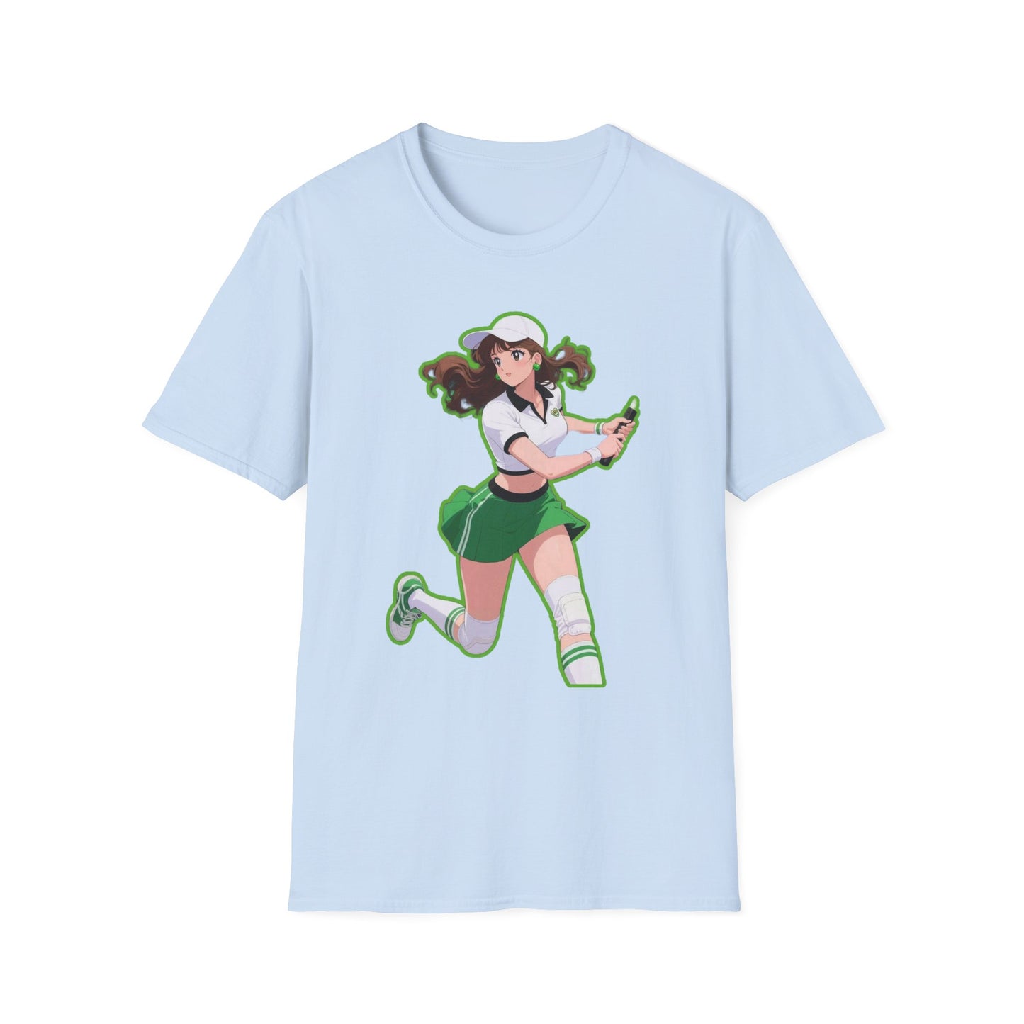 Playful Anime sailor moon 4 Character T-Shirt, Unisex Softstyle Tee, Casual Graphic Shirt, Gift for Anime Lovers, Fun Everyday Wear, Otaku Merchandise