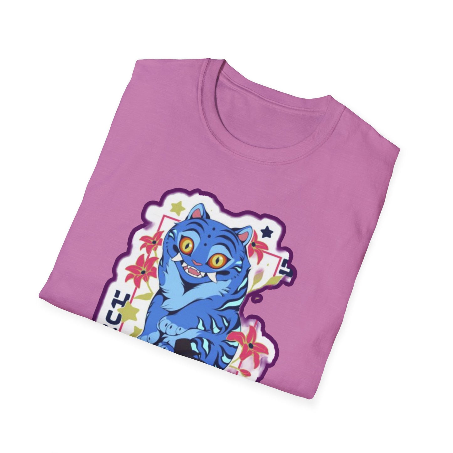 Whimsical Cartoon idol tiger 2 Graphic T-Shirt, Fun Unisex Tee for Kids and Teens, Perfect for Birthdays, Gifts, Casual Wear, Unique Playful Design