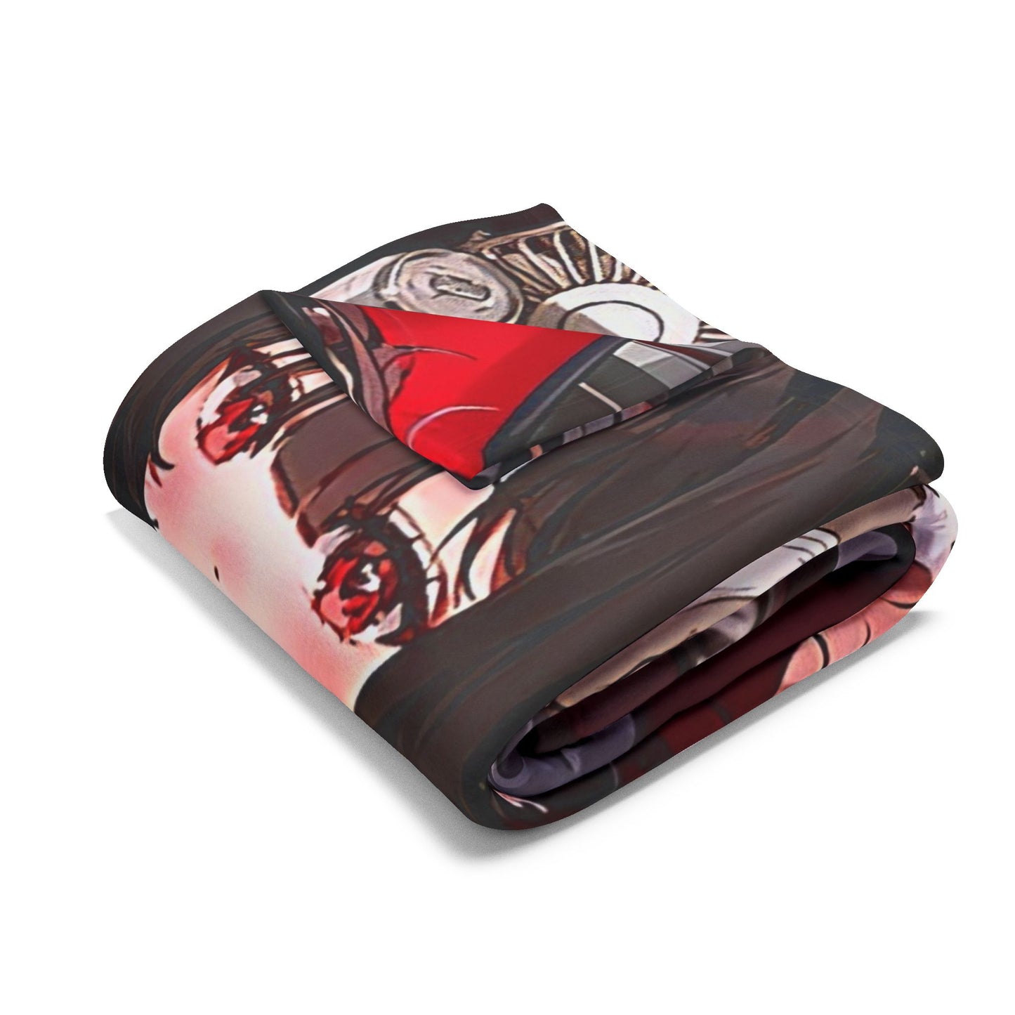 Lewd style Arctic Fleece Blanket with Stylish Anime Design - Perfect for Gaming Rooms, Gifts, Home Decor, and More