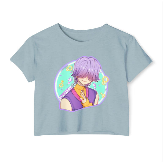 Vibrant Women's kpop boys 1 Festival Crop Top with Playful Design, Cute Summer Tee, Bohemian Shirt, Artsy Gift for Her, Perfect for Music Festivals