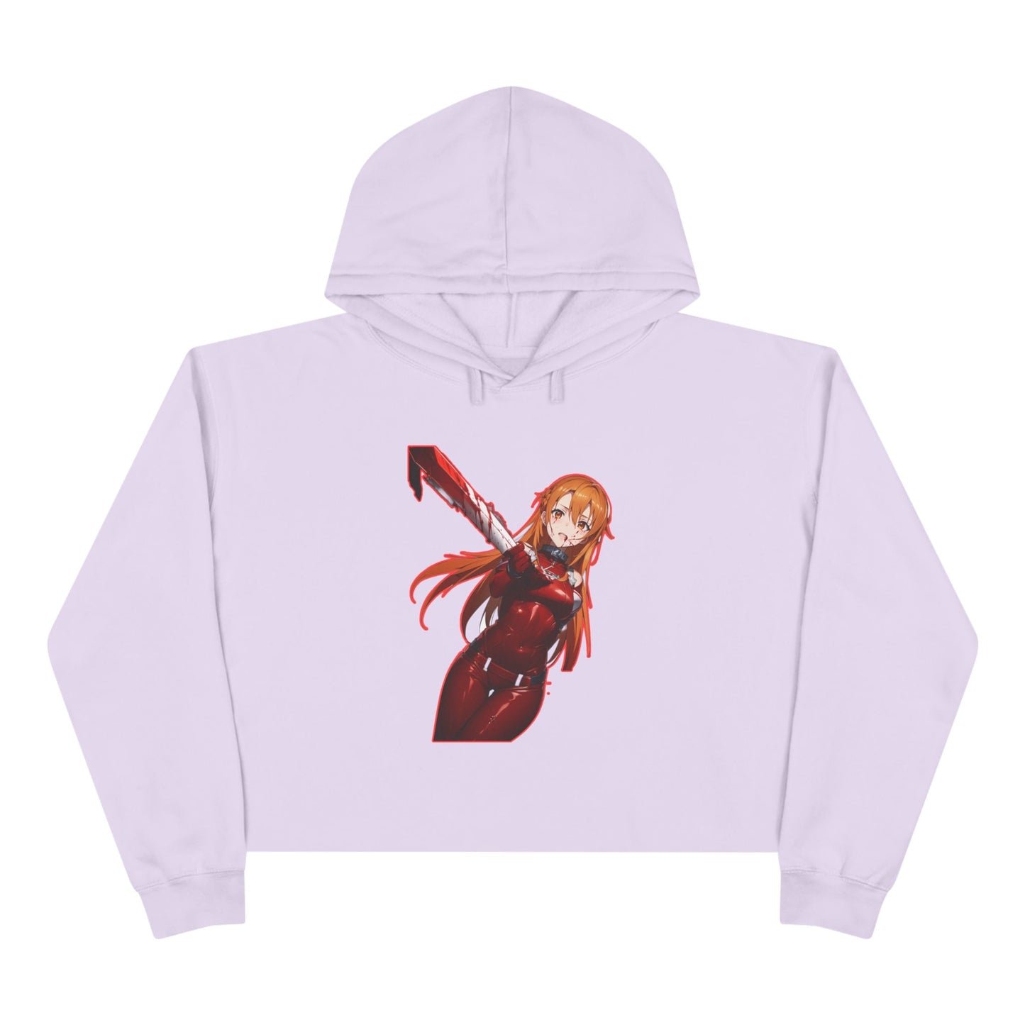 of Trendy Crop Hoodie sao 3 with Unique Designs, Anime Aesthetic, Casual Streetwear, Gift for Fans, Fashion Statement