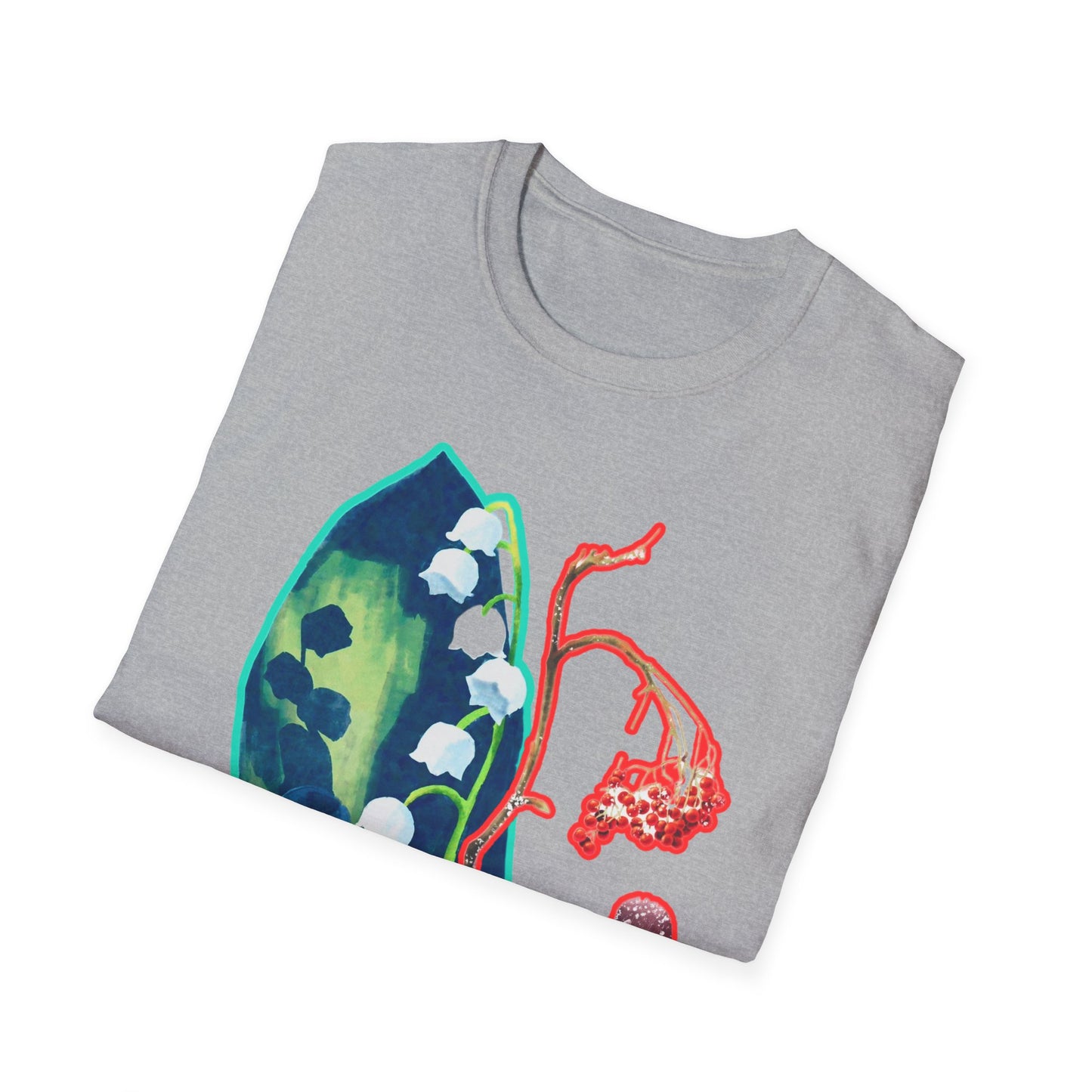 Artistic Unisex erased 5 Softstyle T-Shirt | Unique Graphic Tee, Gift for Art Lovers, Trendy Fashion, Everyday Wear, Creative Style