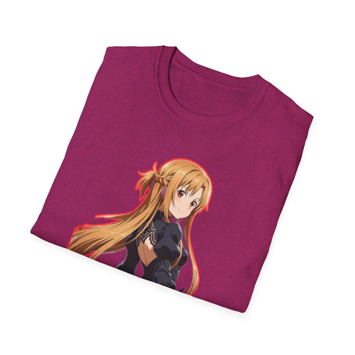 Anime-Inspired worlds of swords  Unisex Softstyle T-Shirt featuring Asuna, Casual Tee, Gift for Anime Fans, Cosplay Apparel, Perfect for Birthdays, [...]
