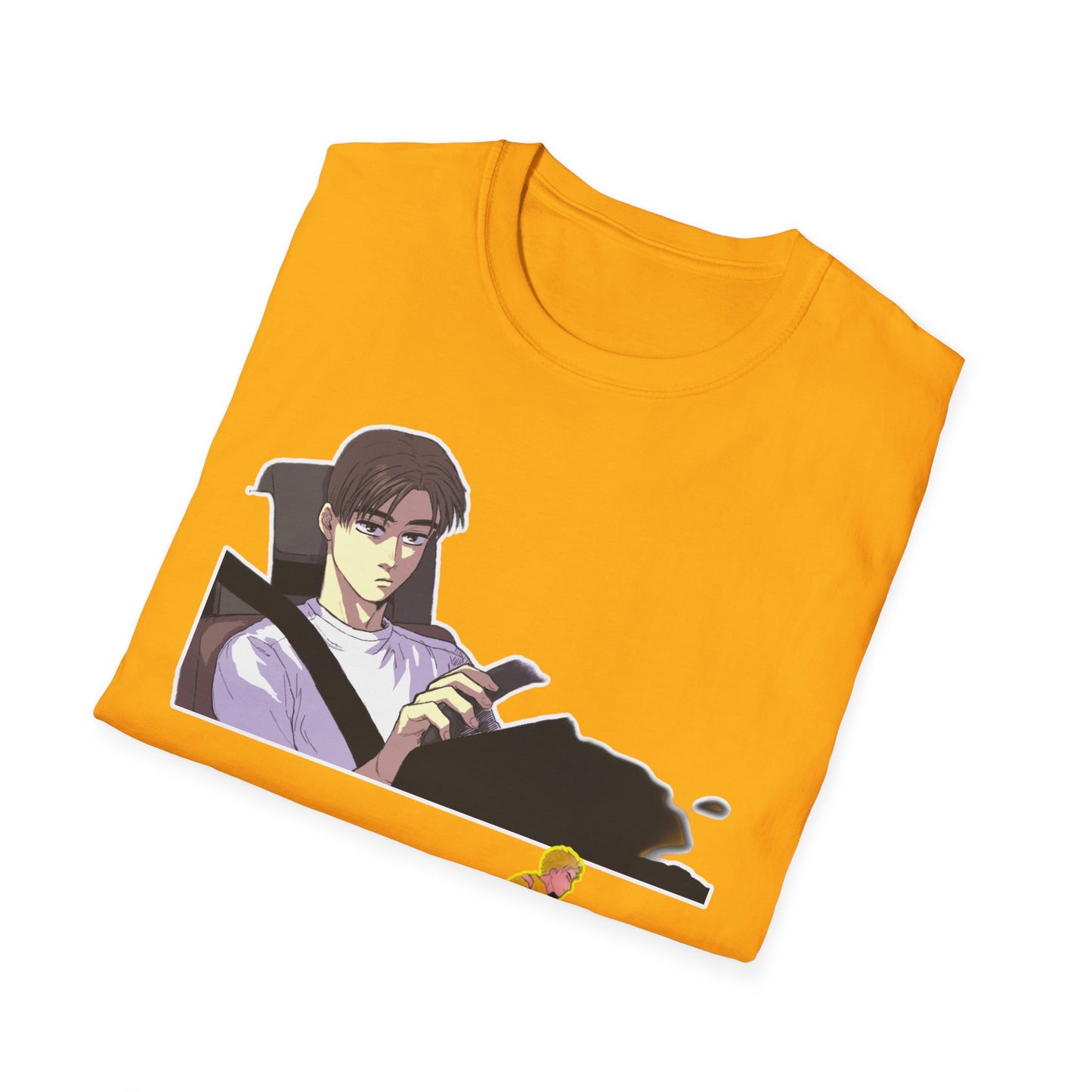 Anime-Inspired Unisex initial D 9 Softstyle T-Shirt, Graphic Tee, Casual Wear, Gift for Fans, Streetwear Style, Soft Cotton Top