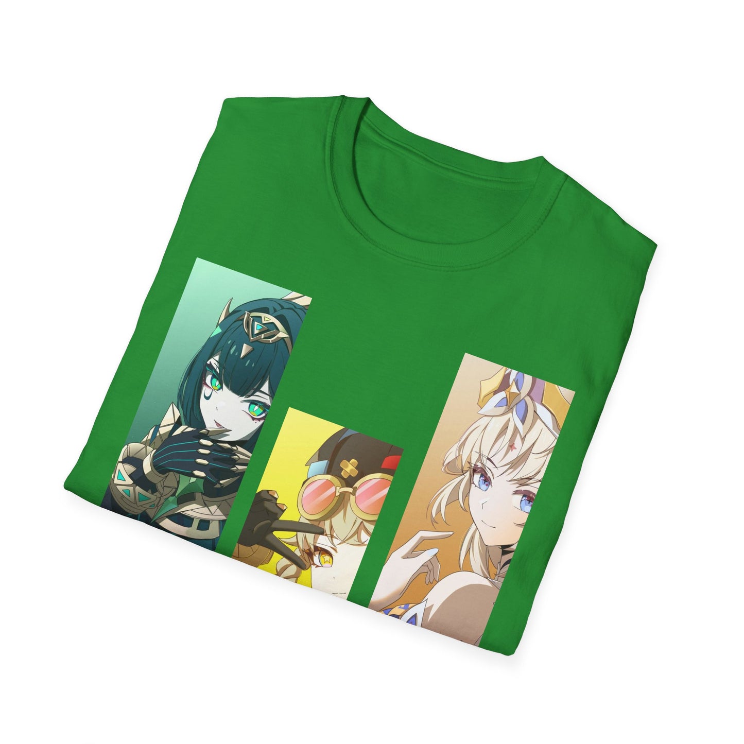 Anime-Inspired Unisex trio 2 Softstyle T-Shirt, Graphic Tee, Casual Wear, Gift for Anime Fans, Unique T-Shirt, Comfortable Streetwear