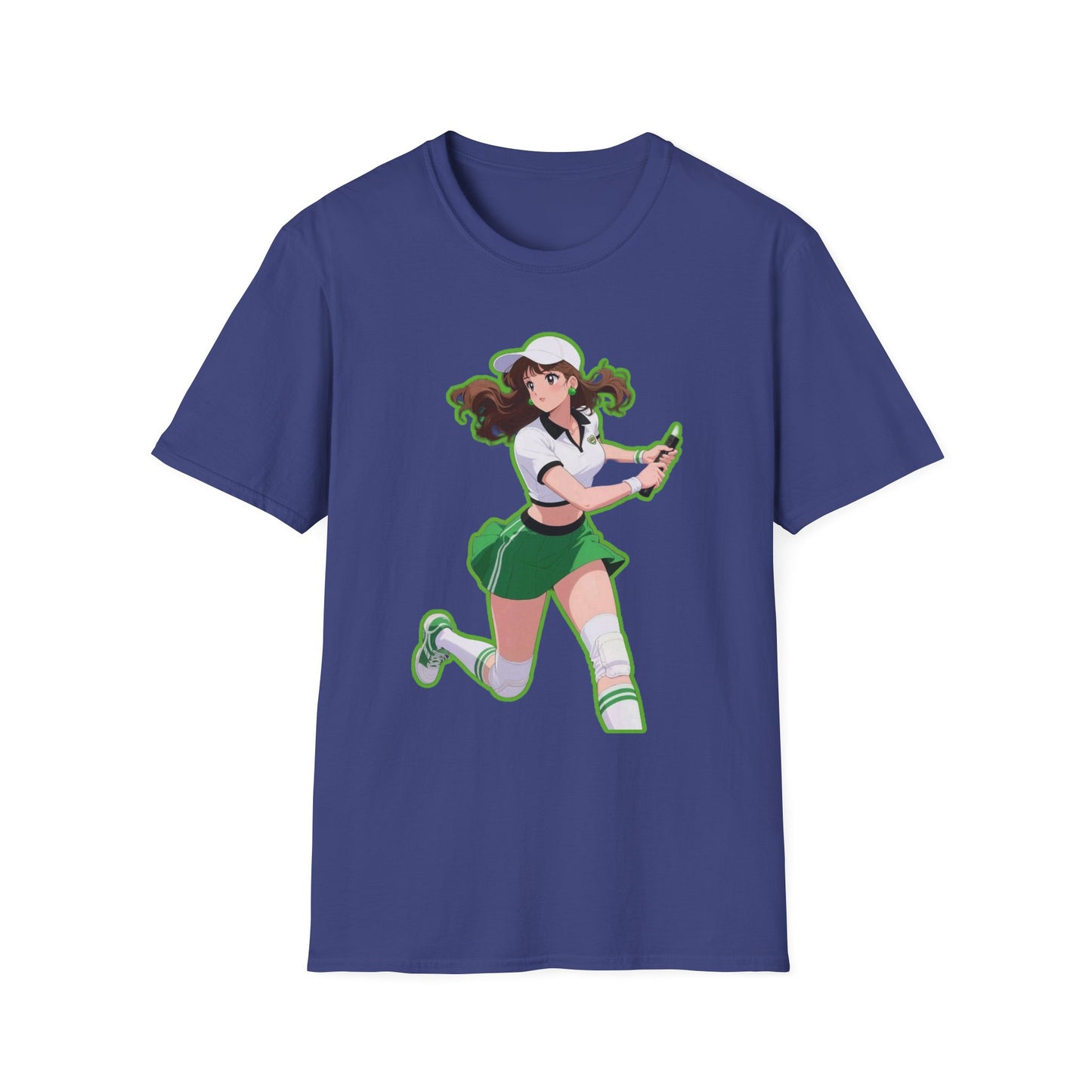 Playful Anime sailor moon 4 Character T-Shirt, Unisex Softstyle Tee, Casual Graphic Shirt, Gift for Anime Lovers, Fun Everyday Wear, Otaku Merchandise