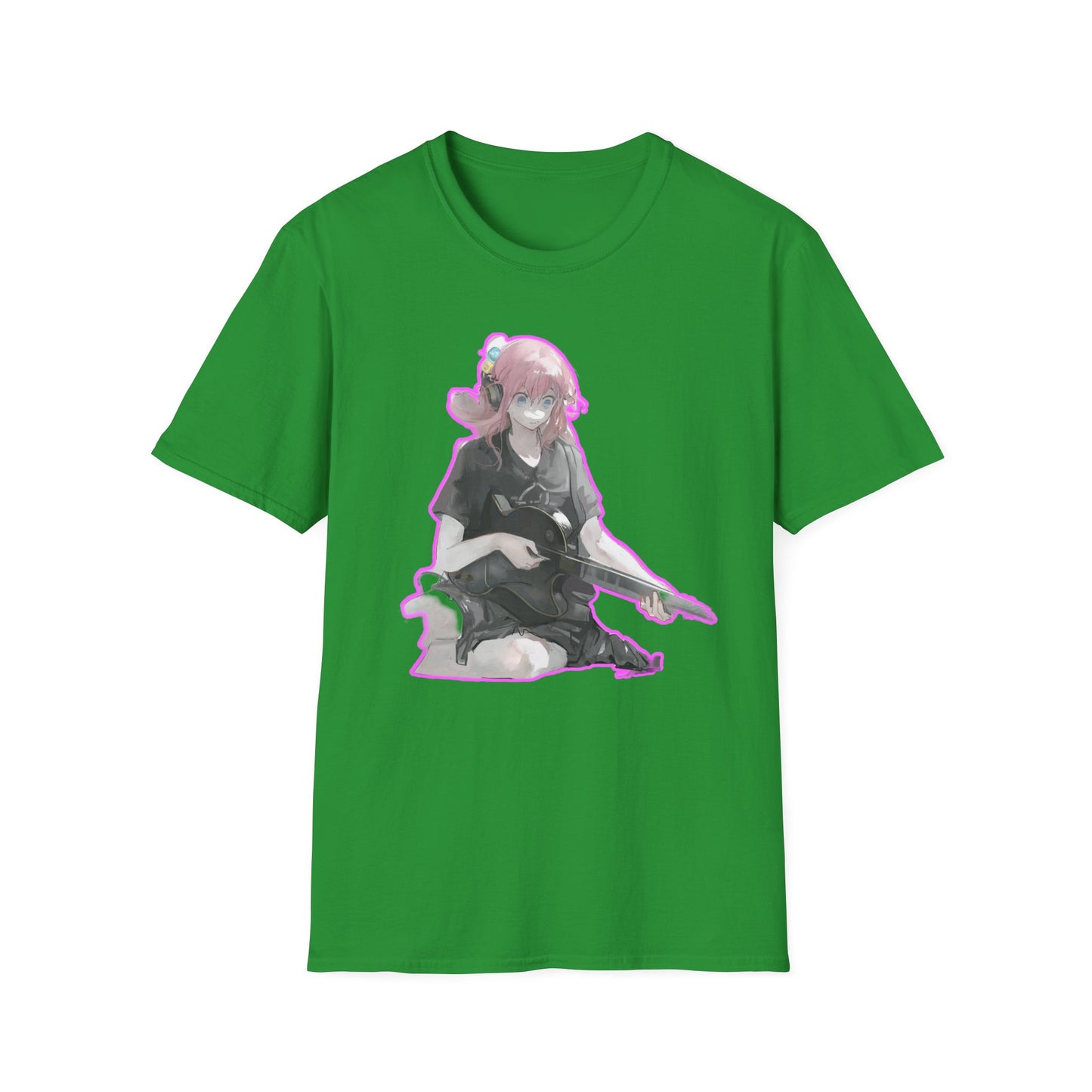 Cool Gamer Girl T-Shirt, Anime Tee, Unisex Softstyle Shirt for Game Lovers, Gift for Birthdays, Casual Wear, Fun Streetwear