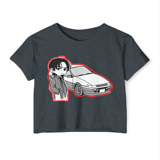 Festival Vibes initial D 2 Crop Top, Graphic Tee for Music Lovers, Summer Top, Cute Streetwear, Ideal for Concerts, Gifts for Her