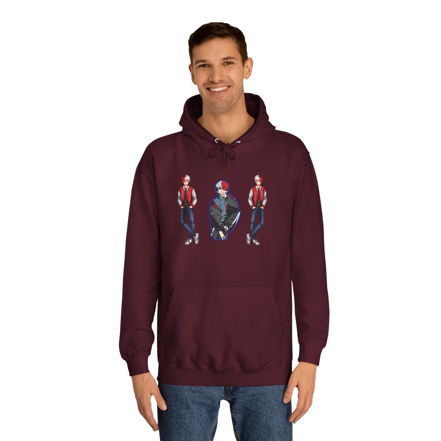 Hero school toto style Hoodie, Cozy Casual Wear, Gift for Students, Streetwear, Music Events, College Hoodie, Graphic Sweater