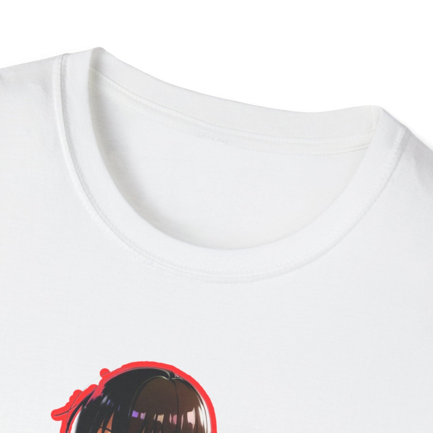 Cute Anime Graphic erased T-Shirt, Unisex Softstyle Tee for Fans, Cozy Everyday Wear, Perfect Gift for Teens, Anime Merchandise