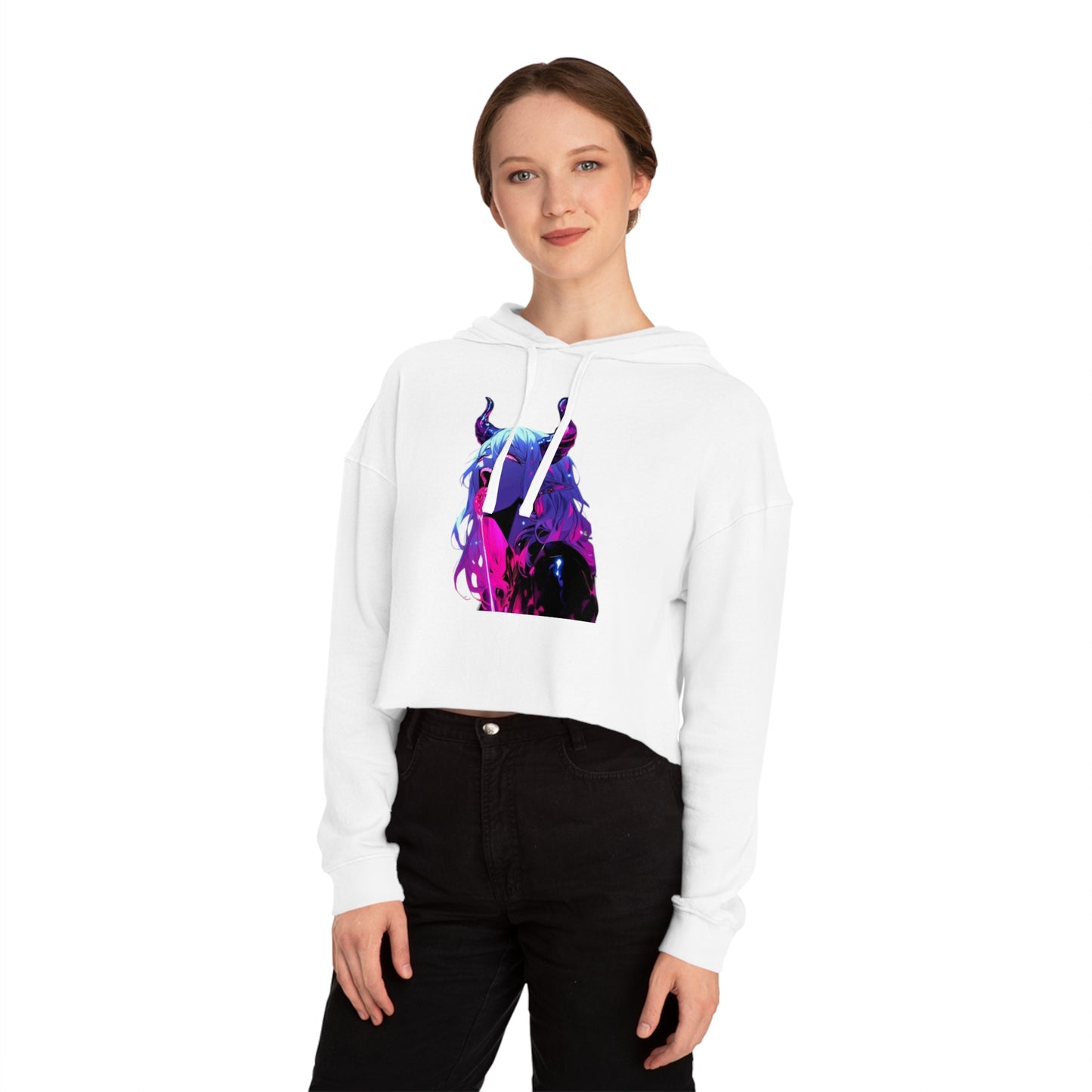 Anime-Inspired Cropped Hoodie with Unique Designs, Trendy Sweatshirt for Women, Anime Merchandise, Cool Casual Wear, Gift for Anime Lovers