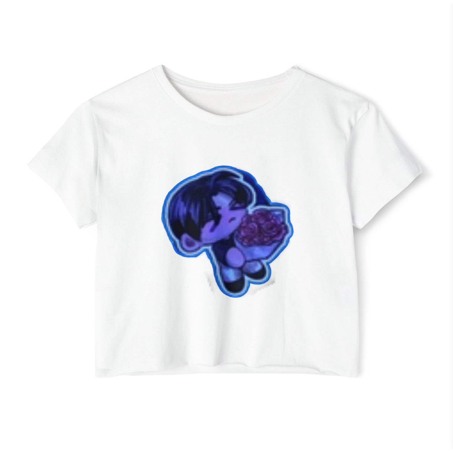 Festival Vibe Women's  initial D 4Crop Top, Stylish Summer Tee, Boho Chic Shirt, Music Event Outfit, Cute Gift for Her