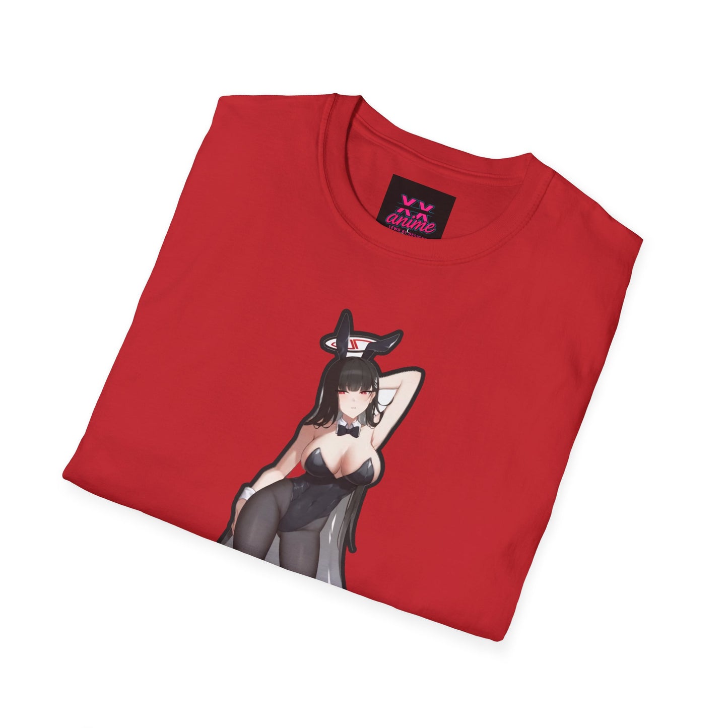 Anime-Inspired Witchy lewd bunny 2 T-Shirt: Spooky Season Vibe, Perfect for Comic Con, Halloween Party, or Casual Wear, Unisex Softstyle Tee, [...]