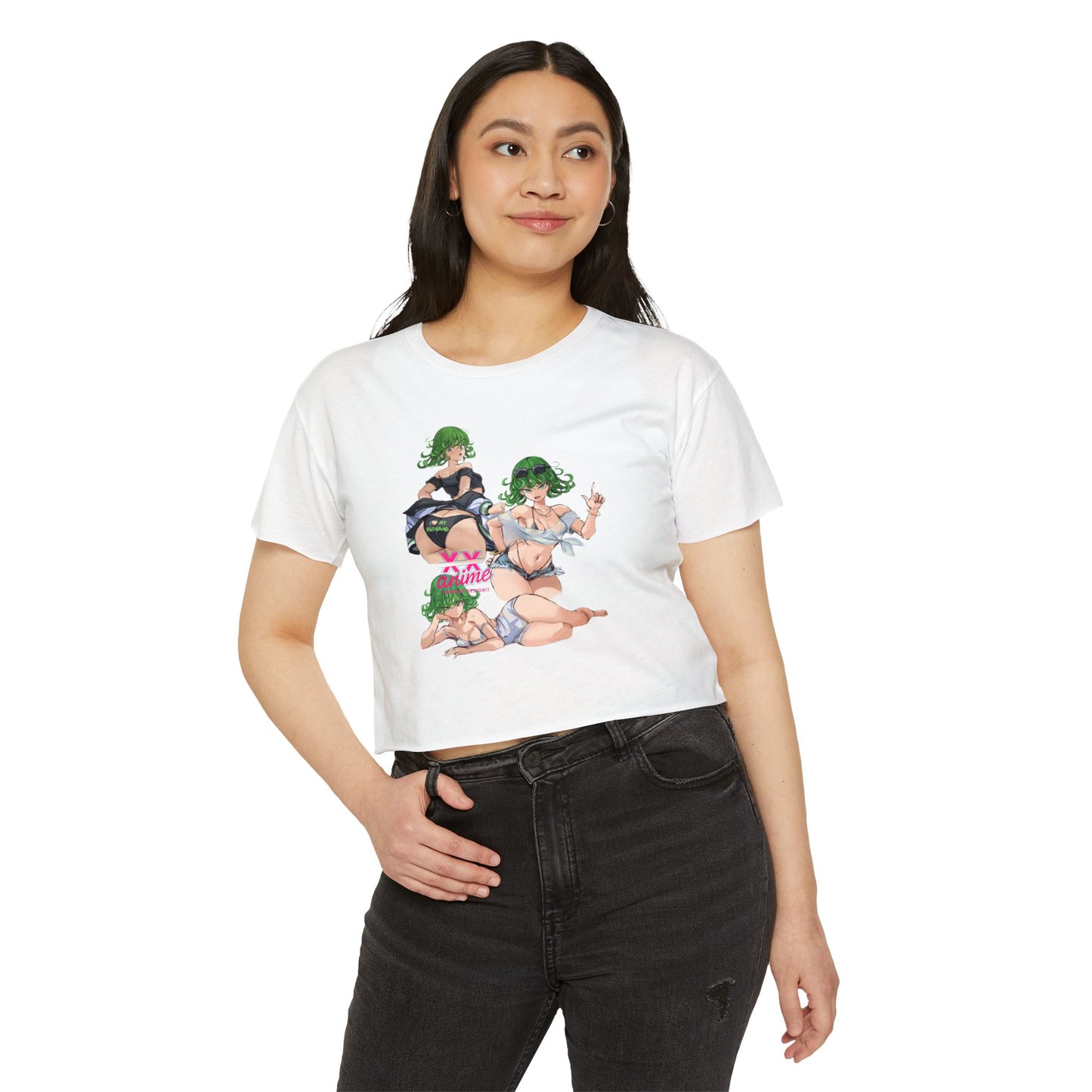 Anime-Inspired Women's Festival Crop Top, Cute Summer Top, Party Wear, Trendy Apparel, Anime Lover Gift, Festival Fashion