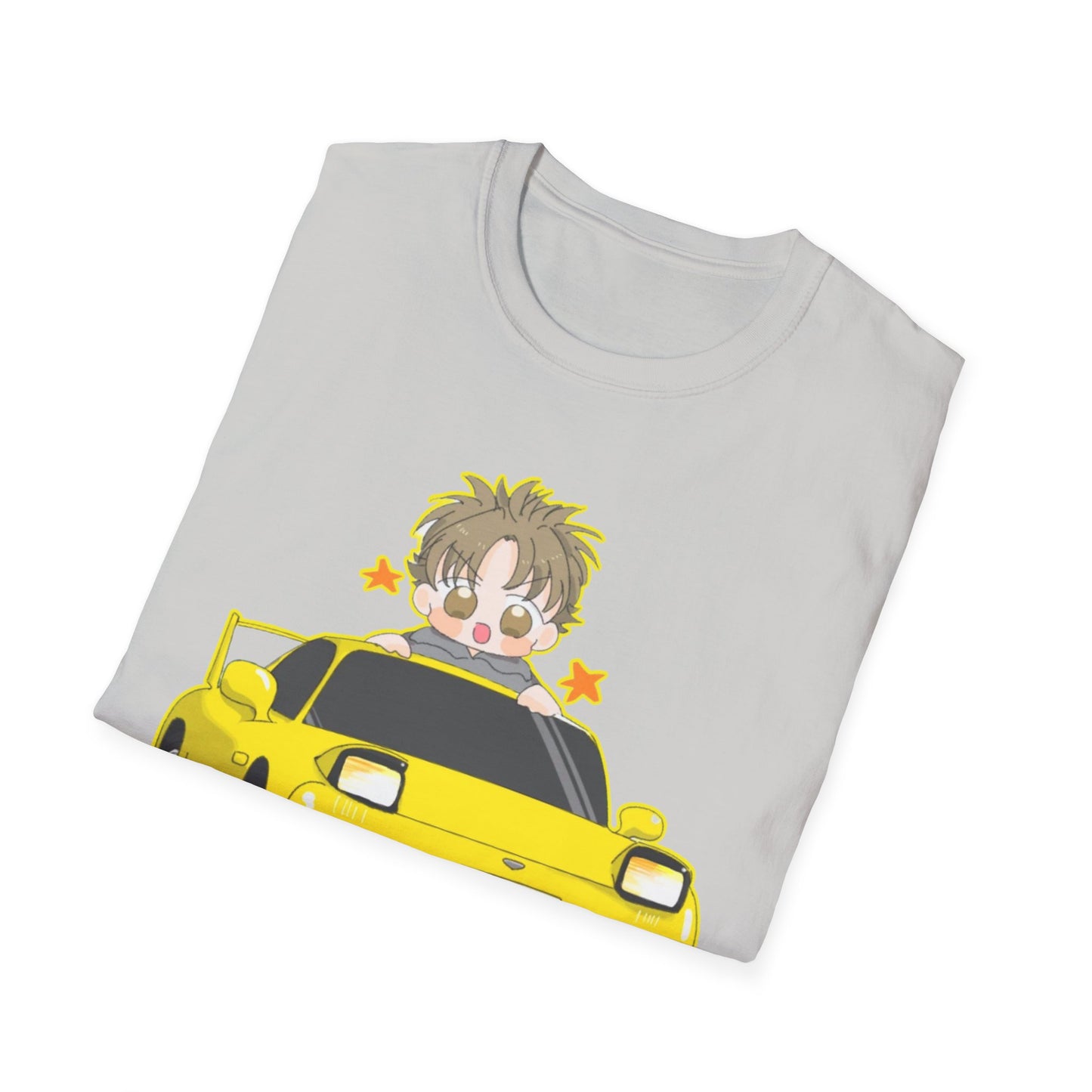 Cool Cartoon initial D 5 Car Unisex T-Shirt - Fun Gift for Car Lovers, Anime Fans, Birthday, Casual Wear, Everyday Style