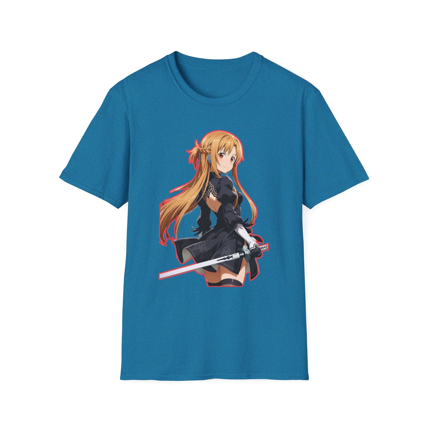 Anime-Inspired worlds of swords  Unisex Softstyle T-Shirt featuring Asuna, Casual Tee, Gift for Anime Fans, Cosplay Apparel, Perfect for Birthdays, [...]