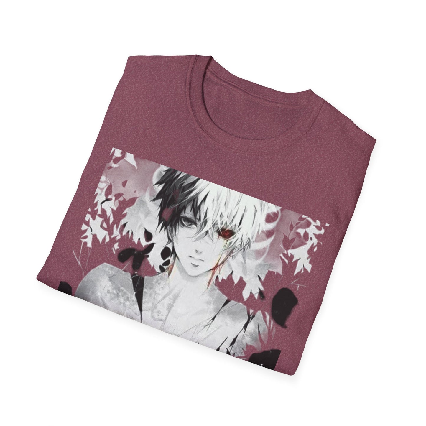 Anime Art Unisex tokyo ghoul style 2Softstyle T-Shirt | Perfect Gift for Fans, Graphic Tee, Casual Wear, Cosplay, Every Day Comfort