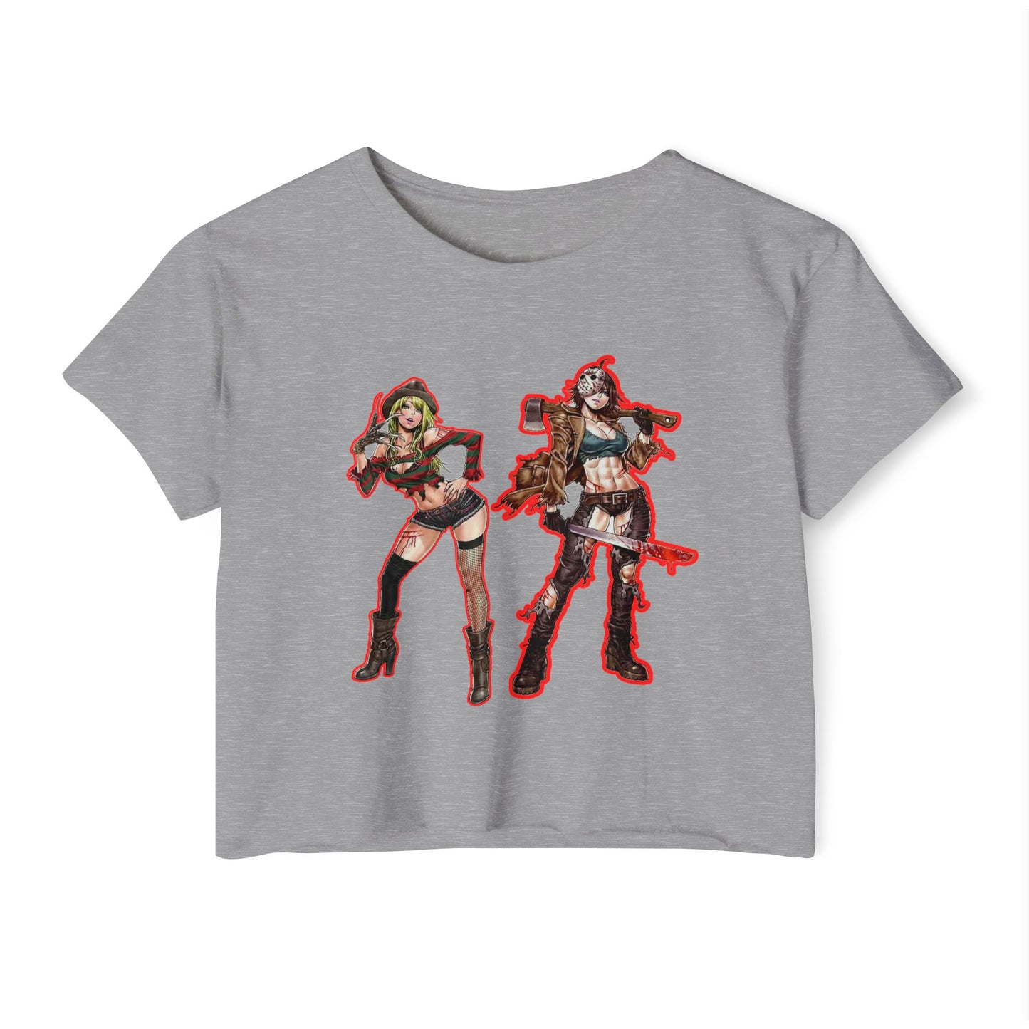 Fierce Festival spooky season masters of horror 1Crop Top, Women's Graphic Tee, Edgy Summer Shirt, Concert Outfit, Music Festival Apparel, Statement Top