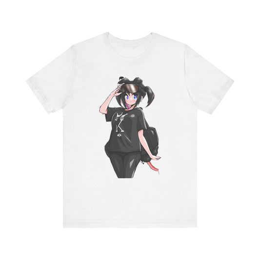 Lewd Anime-Themed Unisex Tee for Fans, Cute Graphic T-Shirt, Comfortable Everyday Wear, Perfect Gift for Anime Lovers, Stylish Casual Top