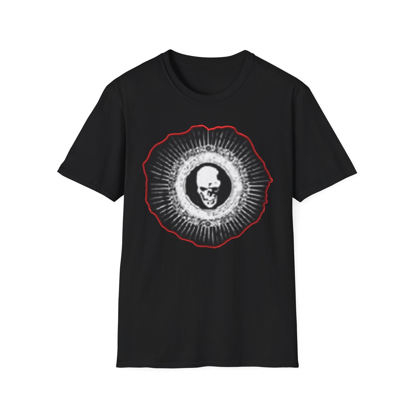 Skull Graphic Tee dn style – Unisex Softstyle T-Shirt for Art Lovers, Halloween, Casual Wear, Gothic Fashion, Unique Gift